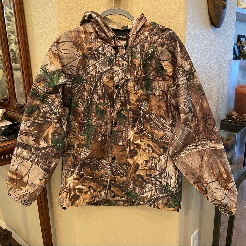 NWT~REALTREE Compass 360 Raintek Camo Hoodie Jacket Size Medium-Unisex